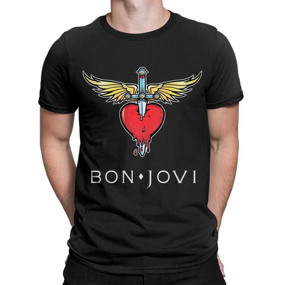 Bon Jovi Heart And Dagger T Shirt